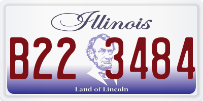 IL license plate B223484