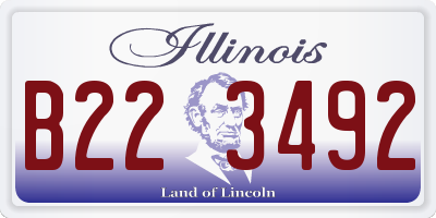 IL license plate B223492