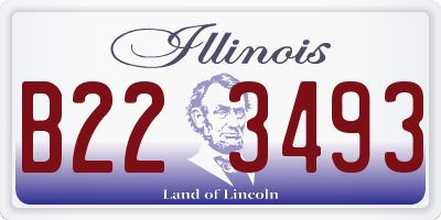 IL license plate B223493