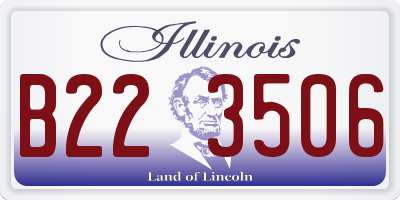IL license plate B223506