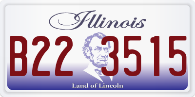 IL license plate B223515