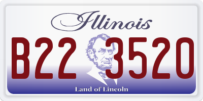 IL license plate B223520