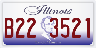 IL license plate B223521