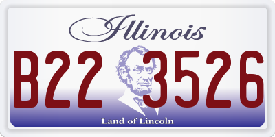 IL license plate B223526