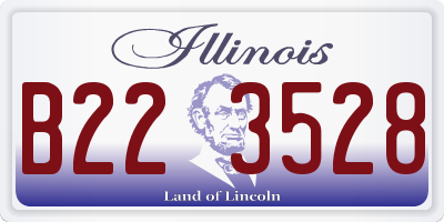 IL license plate B223528