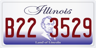 IL license plate B223529