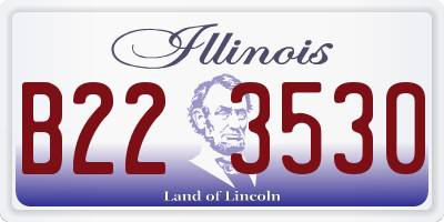 IL license plate B223530