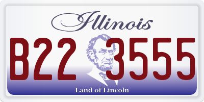 IL license plate B223555
