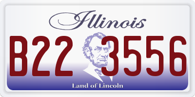 IL license plate B223556