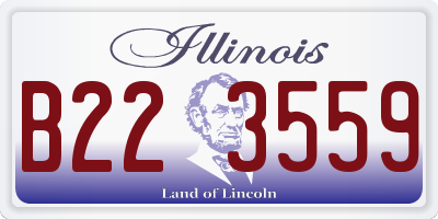 IL license plate B223559
