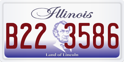IL license plate B223586