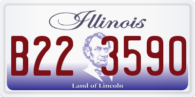 IL license plate B223590