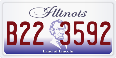 IL license plate B223592