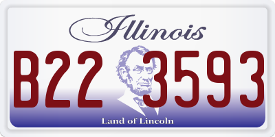 IL license plate B223593