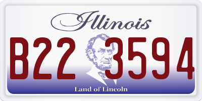 IL license plate B223594