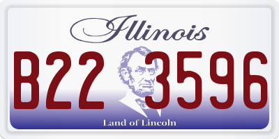 IL license plate B223596