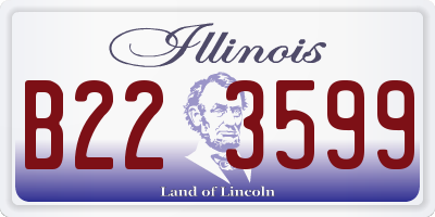 IL license plate B223599