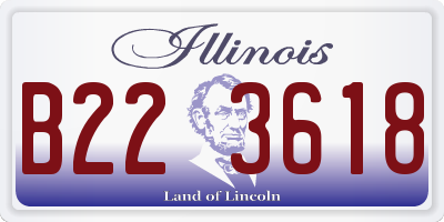 IL license plate B223618
