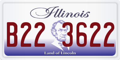 IL license plate B223622