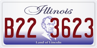 IL license plate B223623