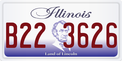 IL license plate B223626