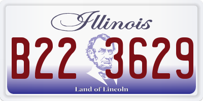 IL license plate B223629
