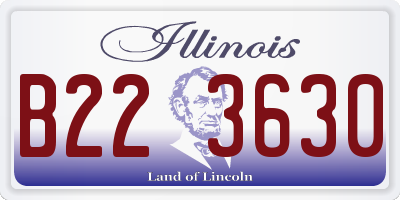 IL license plate B223630