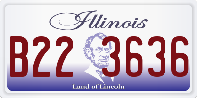 IL license plate B223636