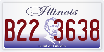 IL license plate B223638