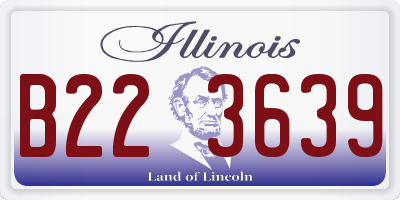 IL license plate B223639