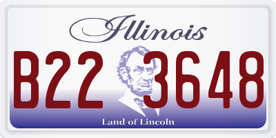 IL license plate B223648