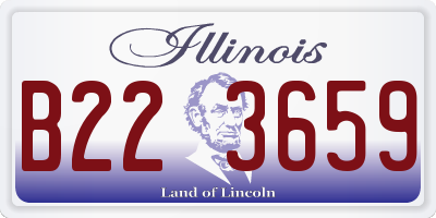 IL license plate B223659