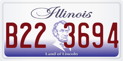 IL license plate B223694