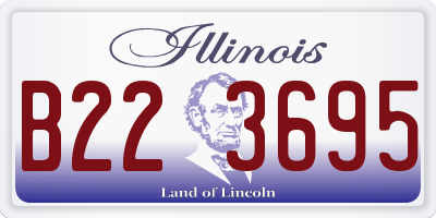 IL license plate B223695
