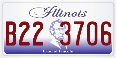 IL license plate B223706