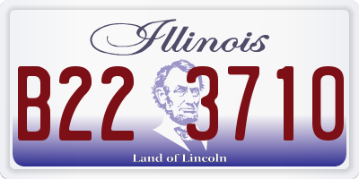 IL license plate B223710