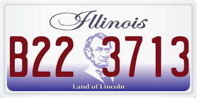 IL license plate B223713