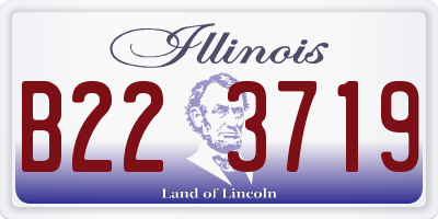 IL license plate B223719