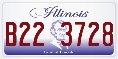 IL license plate B223728