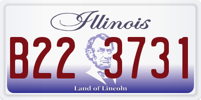 IL license plate B223731