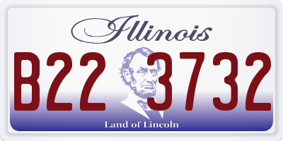 IL license plate B223732