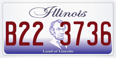 IL license plate B223736