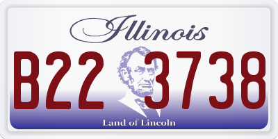 IL license plate B223738