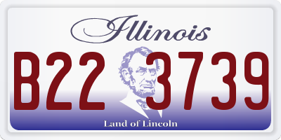 IL license plate B223739