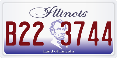 IL license plate B223744