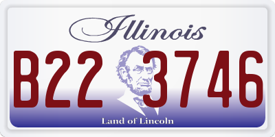 IL license plate B223746