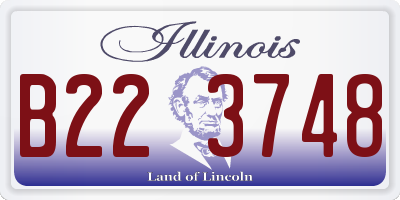 IL license plate B223748