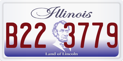IL license plate B223779