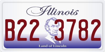 IL license plate B223782