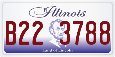 IL license plate B223788